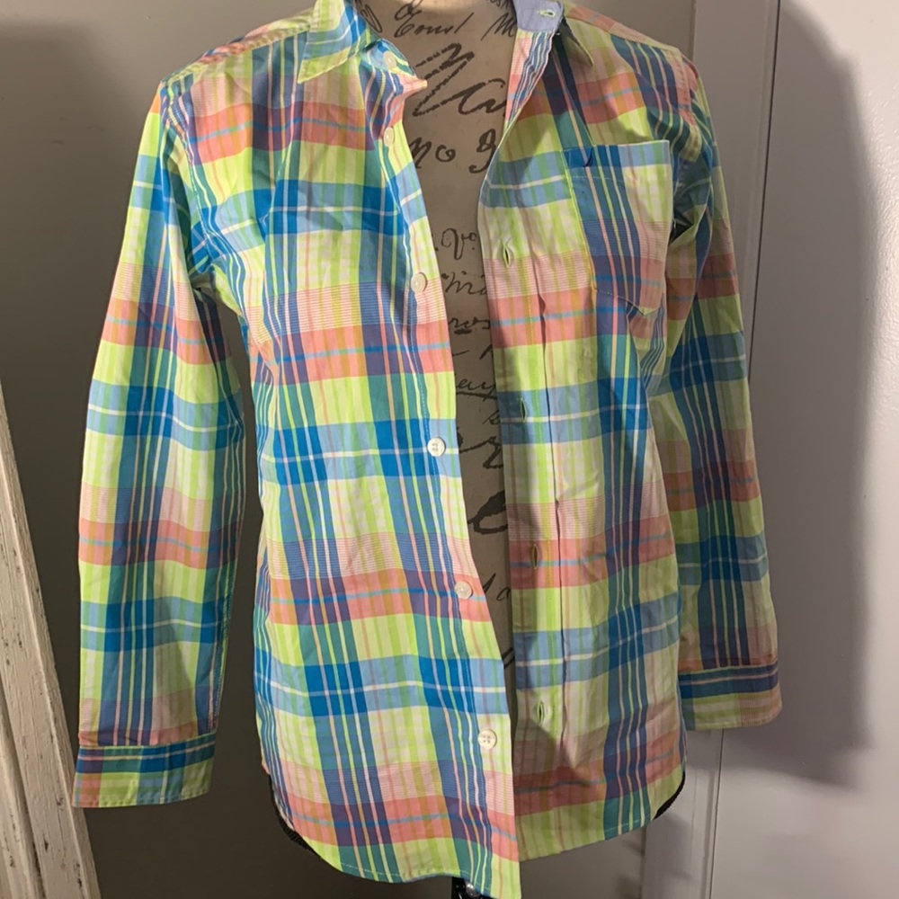 L/S multi color Button down Nautica